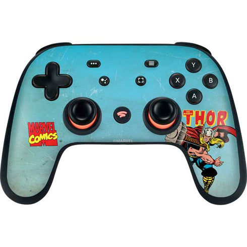 Marvel Classic Comics The Mighty Thor Google Stadia Controller Skin